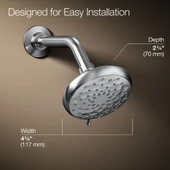Three-function showerhead, 1.75 gpm