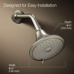 Three-function showerhead, 2.5 gpm