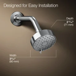 Three-function showerhead, 1.75 gpm