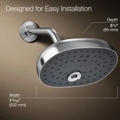 Three-function showerhead, 2.5 gpm
