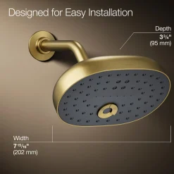Three-function showerhead, 2.5 gpm