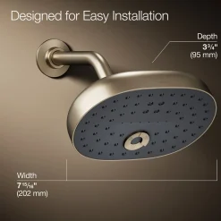 Three-function showerhead, 2.5 gpm