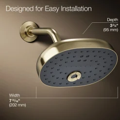 Three-function showerhead, 2.5 gpm