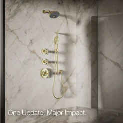 Three-function showerhead, 2.5 gpm