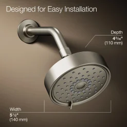 Three-function showerhead, 1.75 gpm