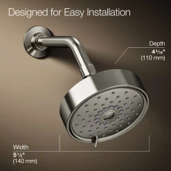 Three-function showerhead, 1.75 gpm