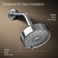 Three-function showerhead, 2.5 gpm