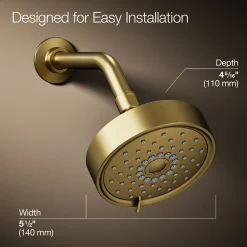 Three-function showerhead, 2.5 gpm
