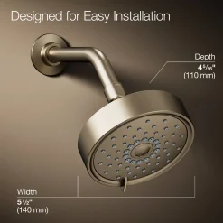 Three-function showerhead, 2.5 gpm