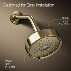 Three-function showerhead, 2.5 gpm