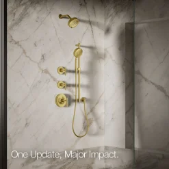 Three-function showerhead, 2.5 gpm