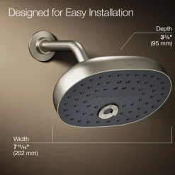 Three-function showerhead, 1.75 gpm