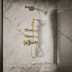 Three-function showerhead, 1.75 gpm
