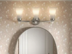 Three-light sconce