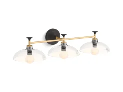 Three-light sconce