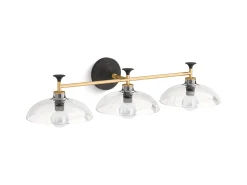 Three-light sconce
