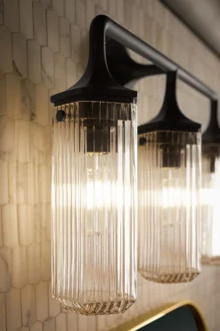 Three-light sconce