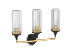 Three-light sconce