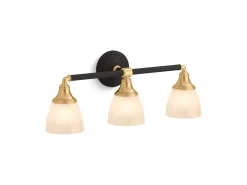 Three-light sconce