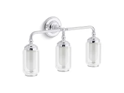 Three-light sconce