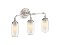 Three-light sconce