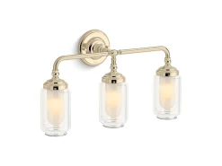 Three-light sconce