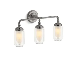Three-light sconce