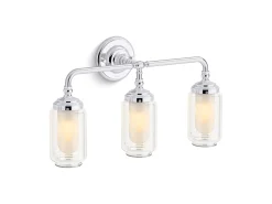 Three-light sconce