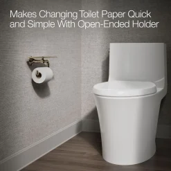 Toilet paper holder with tray