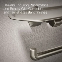 Toilet paper holder with tray