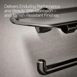 Toilet paper holder with tray