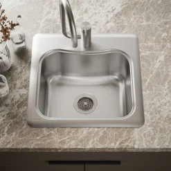 20" top-mount single-bowl bar sink
