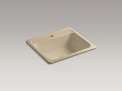 25" top-mount single-bowl kitchen sink