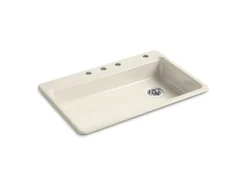 33" top-mount single-bowl kitchen sink