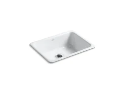 24-1/4" top-/undermount single-bowl bar sink