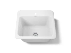 25" top-/undermount single-bowl utility sink