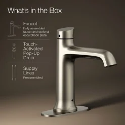 Touchless bathroom sink faucet, 1.2 gpm