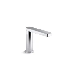 Touchless faucet with Kinesis® sensor technology and temperature mixer, Hybrid-powered