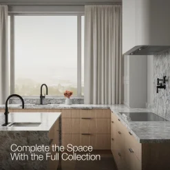 Touchless pull-down kitchen sink faucet with three-function sprayhead