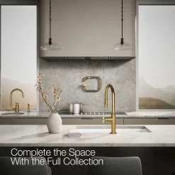 Touchless pull-down kitchen sink faucet with two-function sprayhead