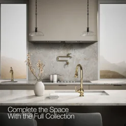Touchless pull-down kitchen sink faucet with three-function sprayhead