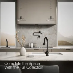 Touchless pull-down kitchen sink faucet with three-function sprayhead