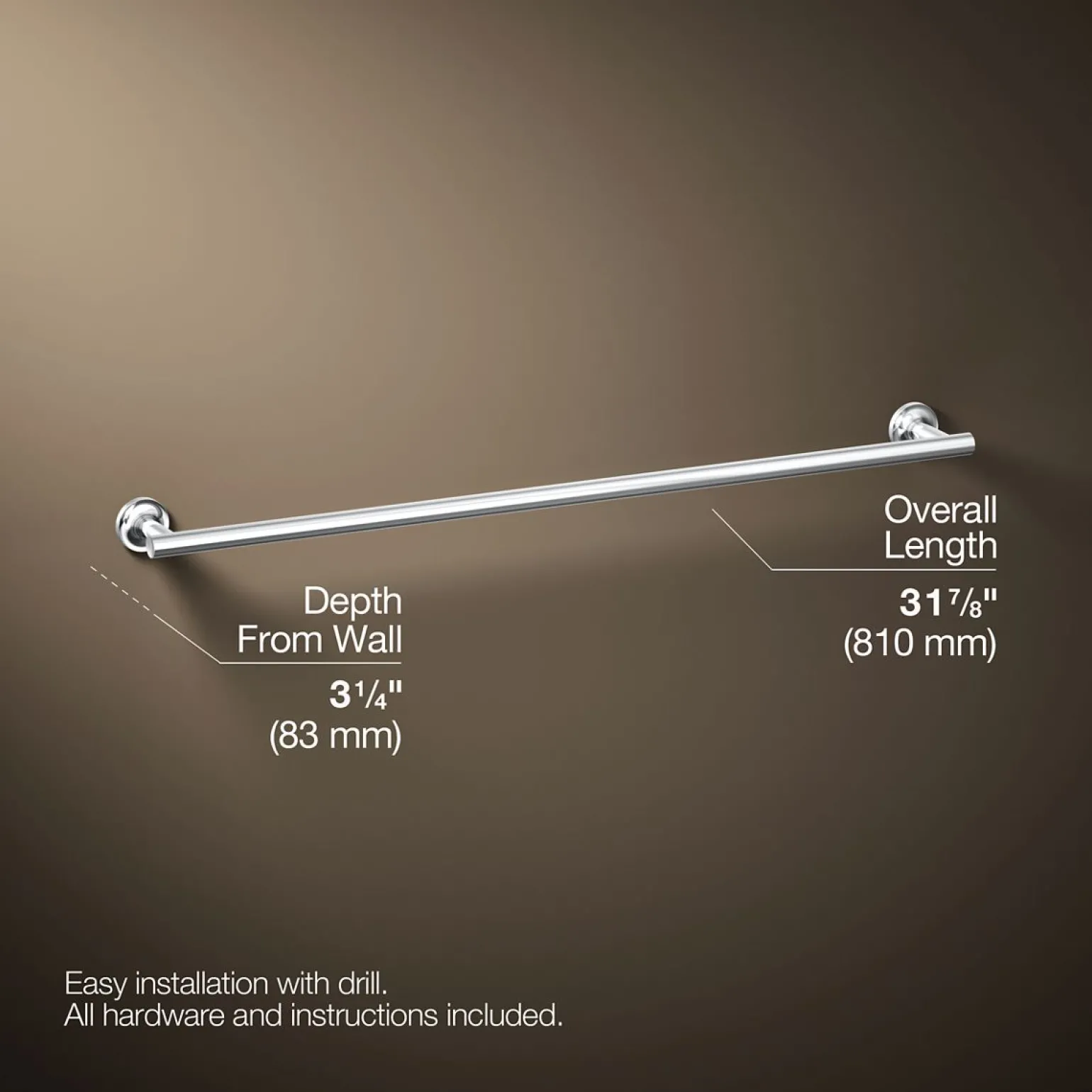 30" towel bar