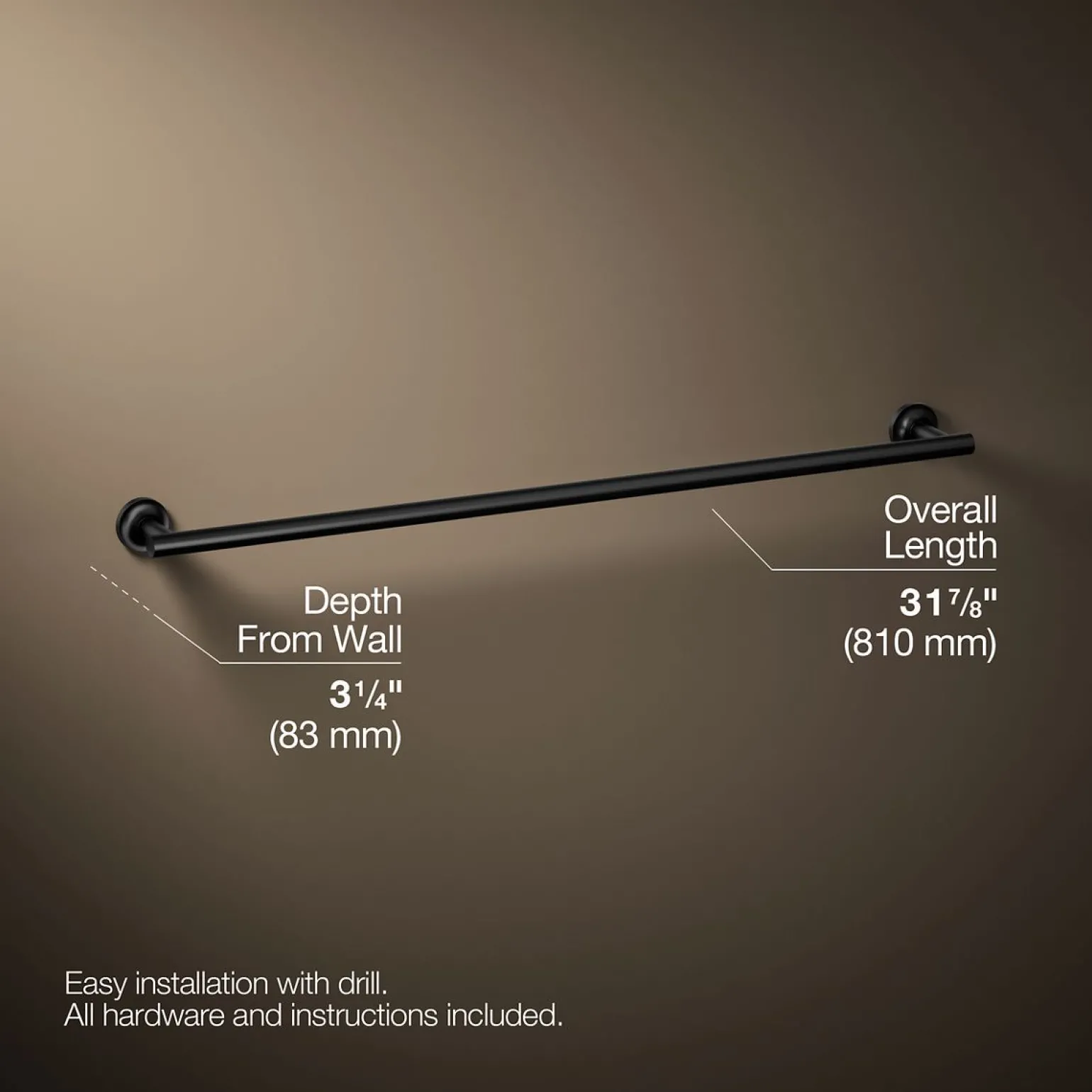 30" towel bar