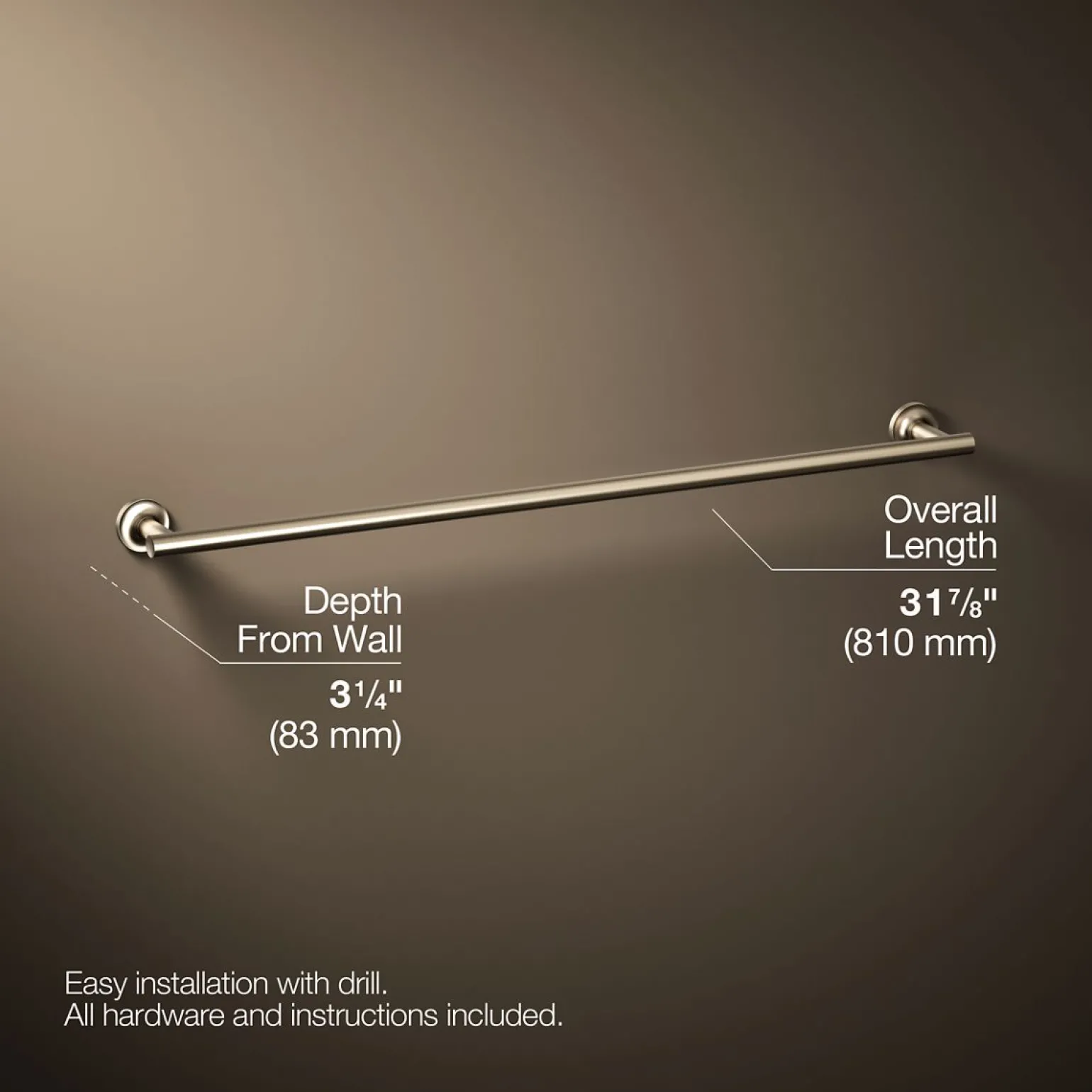 30" towel bar
