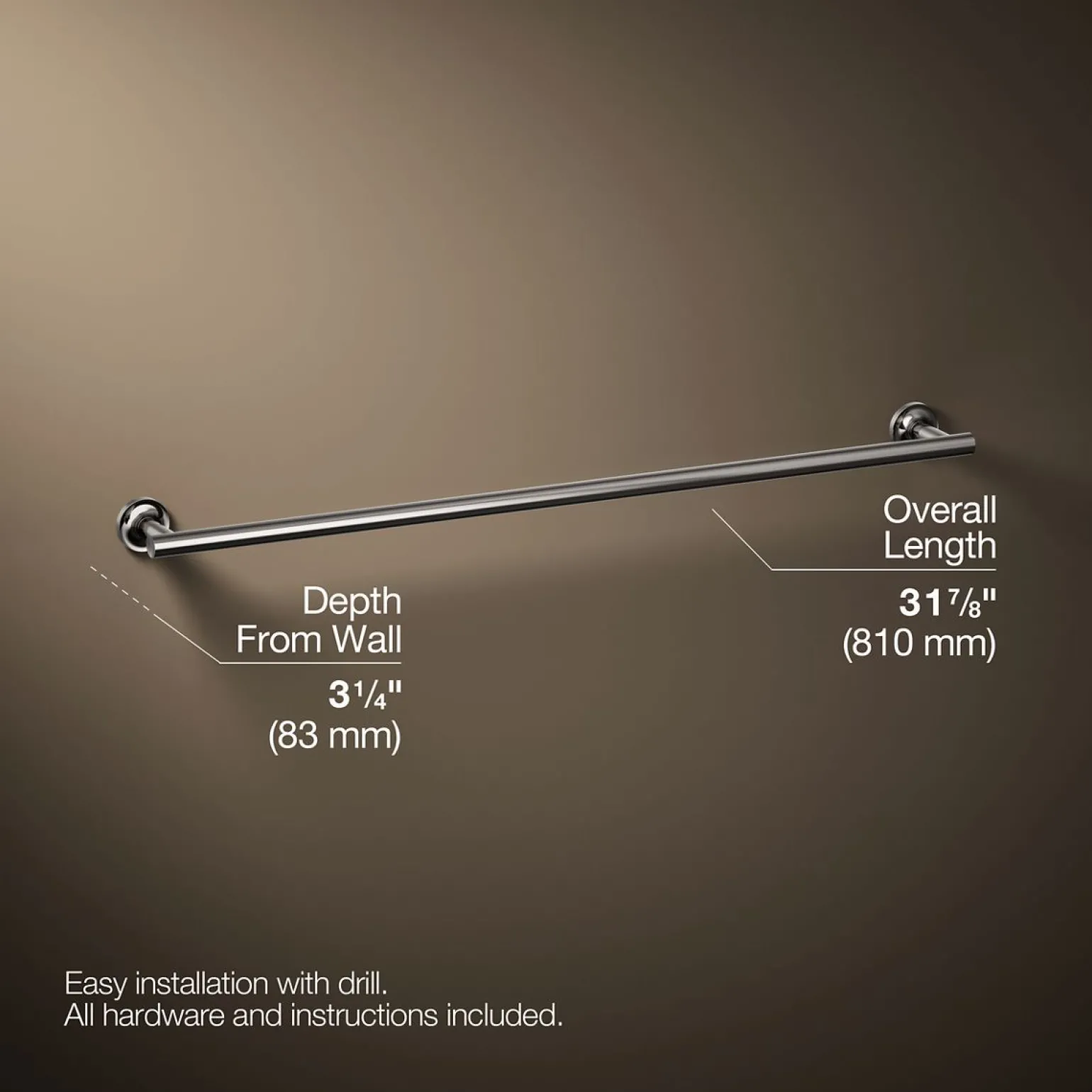 30" towel bar
