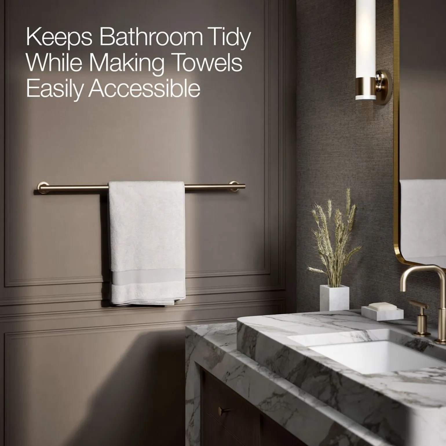 30" towel bar
