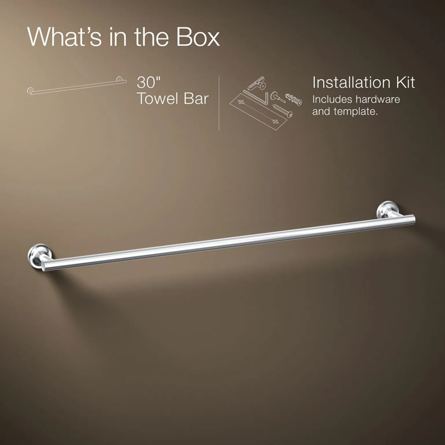 30" towel bar
