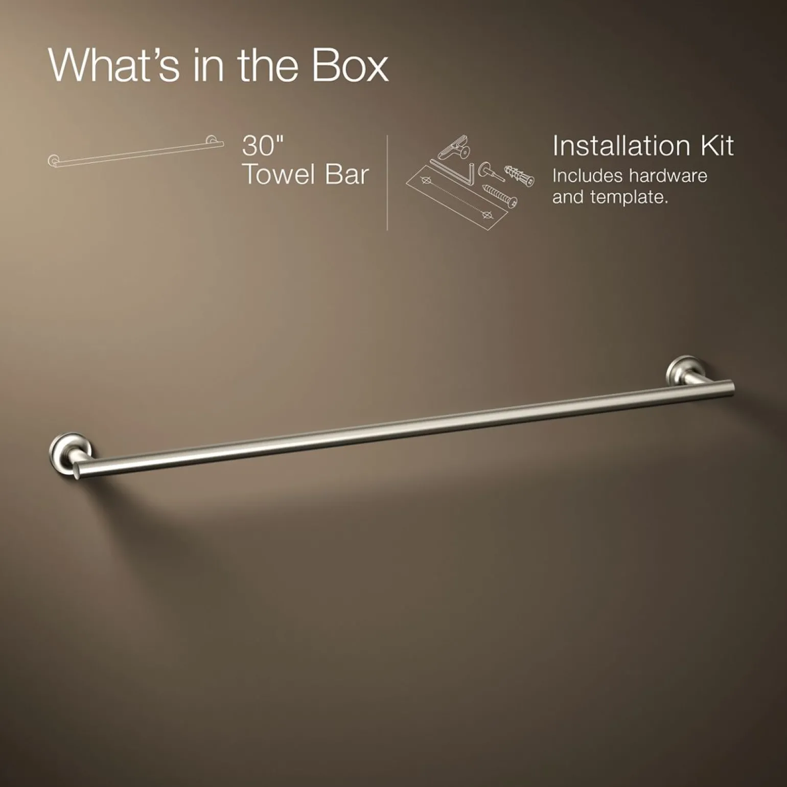 30" towel bar