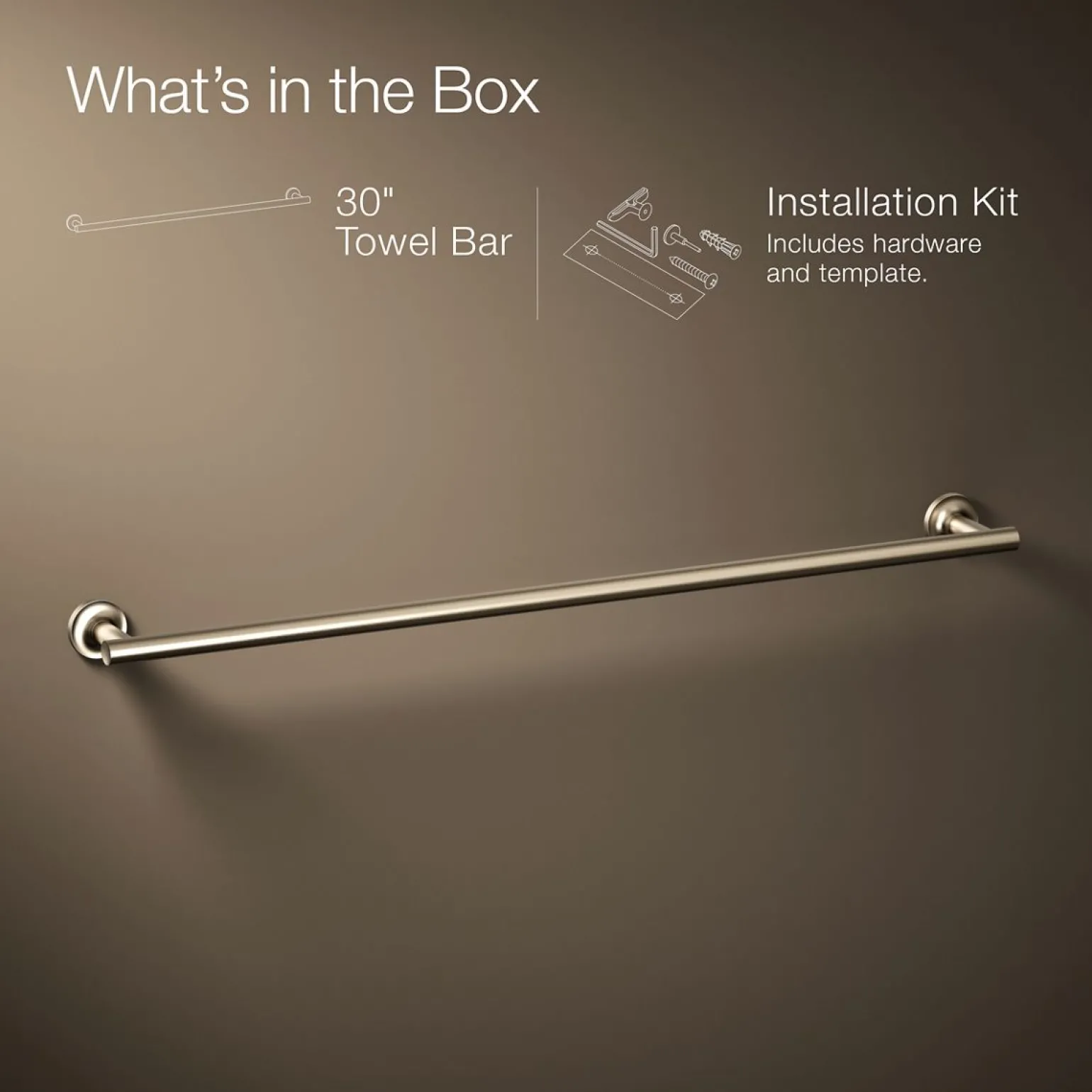 30" towel bar